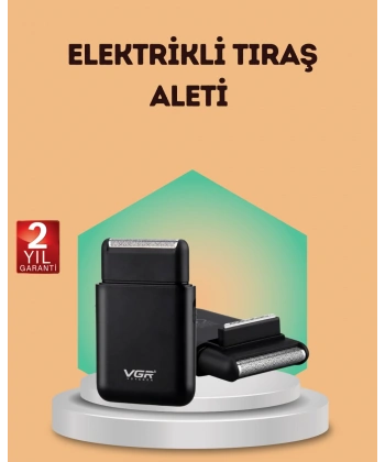 Çift Başlıklı Elektrikli Tıraş Makinesi | Suya Dayanıklı, Hafif ve Ergonomik