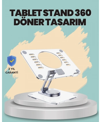 Çift Eksenli Ayarlanabilir Tablet Destek Standı