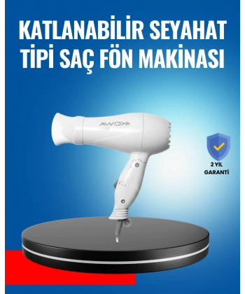 Çift Isı ve Hız Ayarlı Katlanabilir Saç Kurutma Makinesi