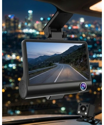 Çift Kameralı Araç İçi Kamera Full HD 1080P Gece Görüş ve Park Modlu