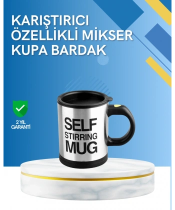 Çift Katmanlı Termos Özellikli Karıştırma Motorlu Kupa