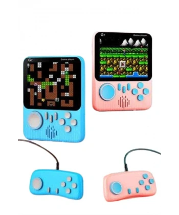Çift Konsol 666 Adet Retro Oyun El Atarisi Taşınabilir 3.5 İnç Ekran