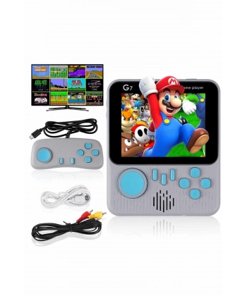 Çift Konsol 666 Adet Retro Oyun El Atarisi Taşınabilir 3.5 İnç Ekran