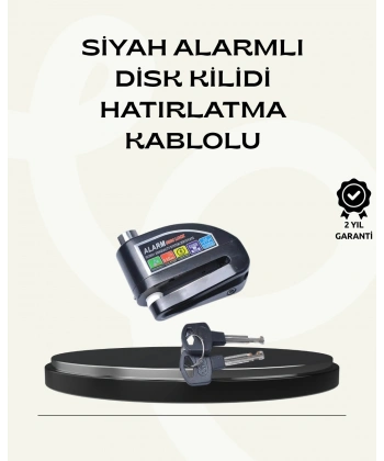 Çift Modlu 110dB Alarmlı Disk Kilidi Suya Dayanıklı