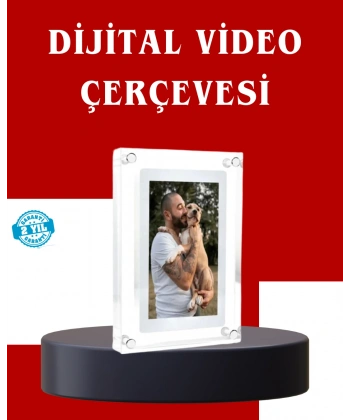 Çift Stereo Hoparlörlü 7 İnç Dijital Fotoğraf Çerçevesi – Zengin Ses Deneyimi