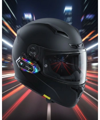 Çift Telefon Destekli Motosiklet Kask Bluetooth Kulaklık