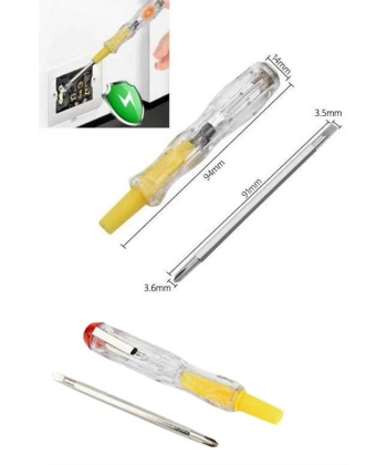Çift Uçlu Kontrol Kalemi Elektrik Test Kalemi Şeffaf