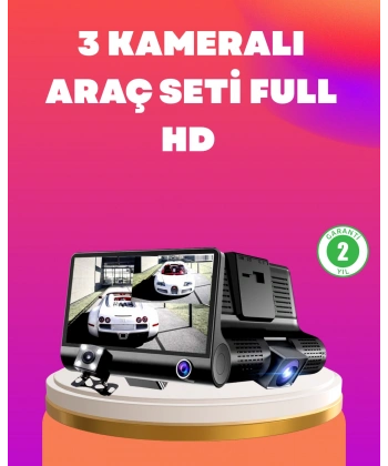 Çift ve Üçlü Lens Seçeneği ile Tüm Açılardan Kayıt Yapan Araç Kamerası
