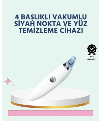 Cilt Dostu Vakumlu Siyah Nokta Temizleyici – Siyah Nokta, Yağ ve Makyaj Kalıntılarına Karşı
