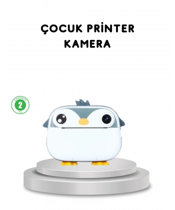 Çocuk Fotoğraf Makinesi Termal Baskılı Anında Çıktı HD Video Kayıtlı