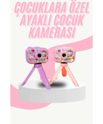 Çocuk Için Eğitici Video Kamera Ayaklı Mini Fotoğraf Makinesi