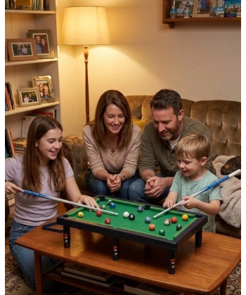 Çocuklar İçin Bilardo Seti Masaüstü Snooker ve Pool Oyuncak