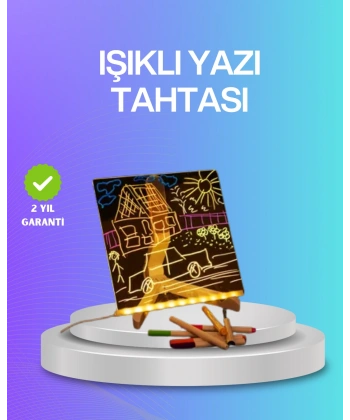 Çocuklar ve Yetişkinler İçin USB LED Işıklı Çizim Panosu