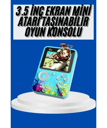 Çocuklara Özel 4K HD Retro Oyun Konsol El Atari Taşınabilir 500 Oyunlu