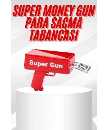 Çocuklara Özel Eğlenceli Para Saçma Makinası Parti Oyuncağı Kırmızı