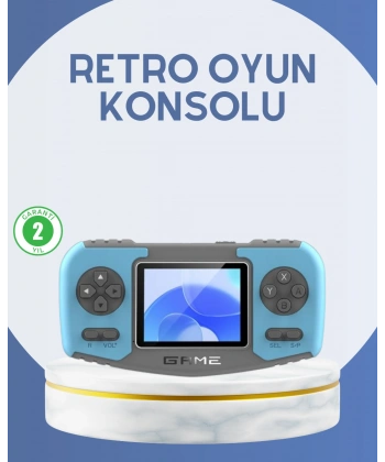 Çocuklara Özel Retro Oyun Konsolu Portatif Eğlence Cihazı