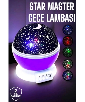 Çocuklara Özel Yıldızlı Gece Lambası