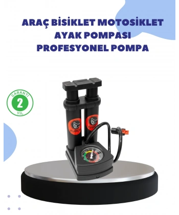 Çok Amaçlı Ayaklı Lastik Pompası Yüksek Hassasiyetli