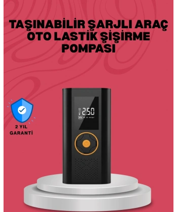 Çok Amaçlı Dijital Lastik Pompası Araç Bisiklet Top Uyumlu
