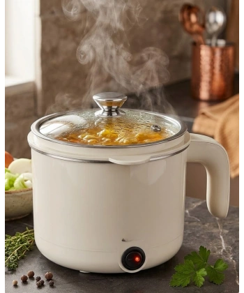 Çok Amaçlı Elektrikli Pişirici 1 Litre Mini Elektrikli Tencere Buharda Pişirme Özellikli
