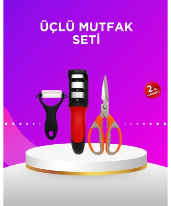 Çok Amaçlı Mutfak Makas Seti – Paslanmaz Çelik ve Ergonomik Tasarım