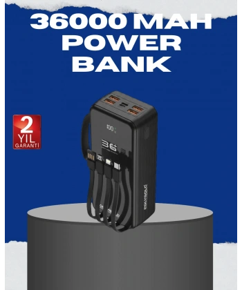 Çok Çıkışlı Taşınabilir Şarj Cihazı Dijital Göstergeli