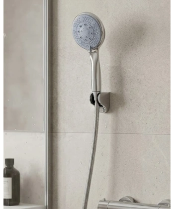 Çok Fonksiyonlu 4 Kademeli El Duşu Seti Spiral Hortumlu Banyo Duş Başlığı