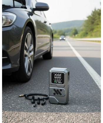 Çok Fonksiyonlu Akü Takviye ve Taşınabilir Hava Kompresörü