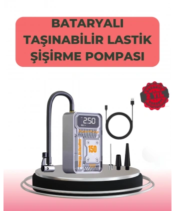 Çok Fonksiyonlu Araç, Bisiklet, Top Uyumlu Elektrikli Hava Pompası
