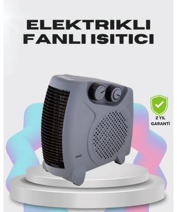 Çok Fonksiyonlu Fanlı Isıtıcı Isıtma ve Soğuk Hava Üfleme Özellikli
