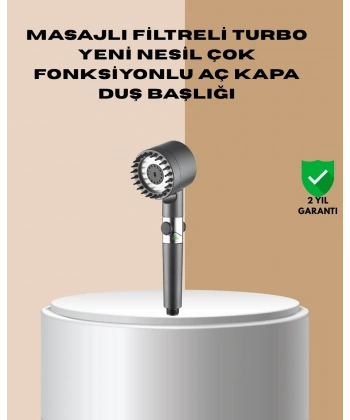 Çok Fonksiyonlu Filtreli Duş Başlığı Masaj Etkili