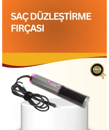 Çok Yönlü Kullanıma Uygun Saç Kurutma ve Düzleştirme Fırçası