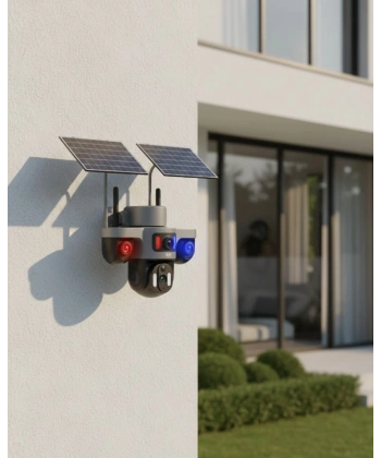 Çoklu Lensli 9MP Solar Güvenlik Kamerası 4G SIM Kart Destekli