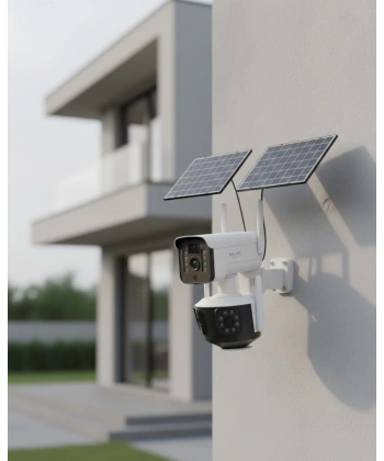 Çoklu Lensli 9MP Solar IP Kamera Uzaktan İzleme ve Alarm Bildirimli