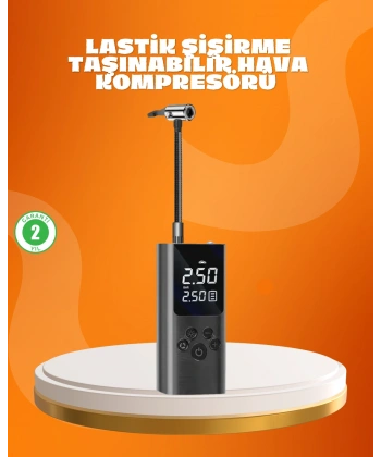 Çoklu Valf Adaptörlü Dijital Hava Pompası