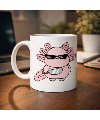 Cool Axolotl Tasarımlı Porselen Kupa MODEL 83 – Eğlenceli, Sevimli ve Enerji Dolu Kahve Kupası