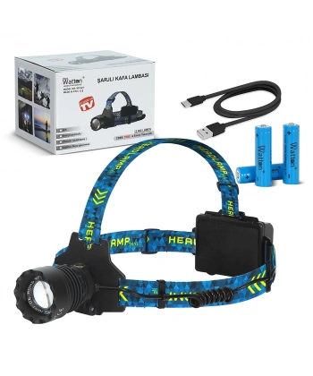 CREE P360 - 12,000 LÜMEN ŞARJLI KAFA LAMBASI WATTON WT-627