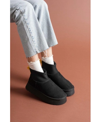 Cuen Siyah Süet Bot