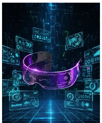 Cyberpunk LED Gözlük Çok Modlu Işıklı Parti ve Festival Aksesuarı