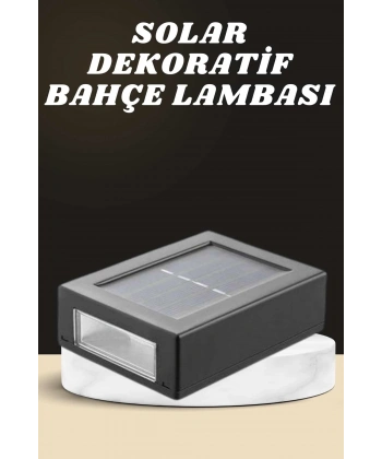Dekoratif Duvar Lambası Solar Güneş Enerjili Bahçe Aydınlatması