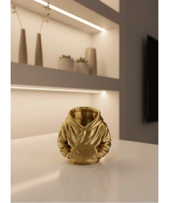 Dekoratif Gold Hoodie Kalemlik 10x10 cm