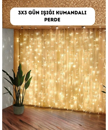 Dekoratif Perde Peri Led Günışığı Renk 8 Fonksiyonlu Işık