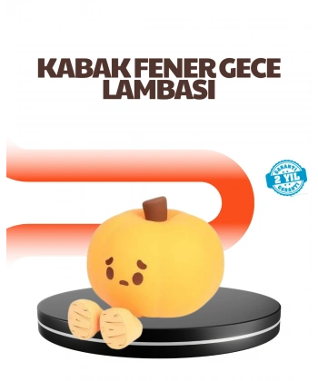 Dekoratif Pumpkin Gece Lambası Şarjlı Dokunmatik LED Işık