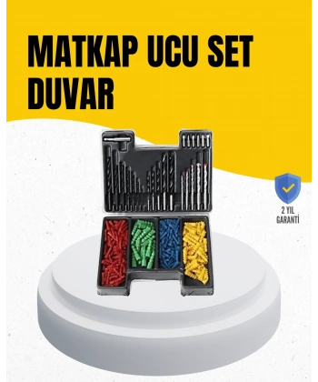 Delme Uç Seti 24 Parça Kutulu Matkap Ucu Ahşap Metal Beton İçin