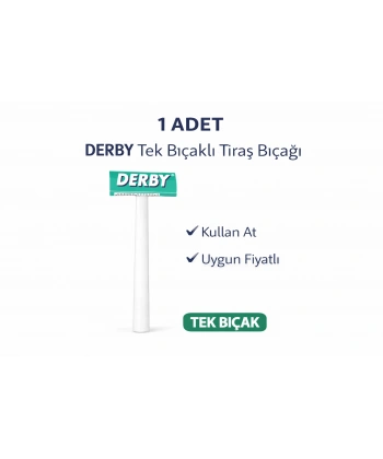 Derby Tek Bıçaklı Tıraş Bıçağı Avantajlı Paket Seçenekleri 1 ADET