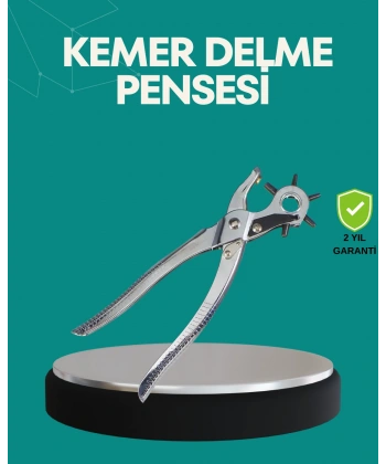 Deri Delme Pensesi 6 Uçlu Ayarlanabilir Kemer Delme Aleti Profesyonel Kullanım