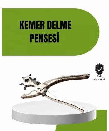 Deride Kemer Çanta Ayakkabı Delme Pensesi 6 Uçlu Döner Başlıklı Tamir Aleti