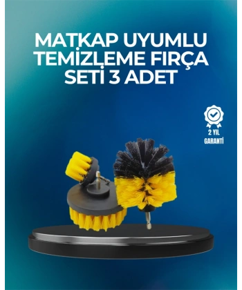 Derinlemesine Temizlik İçin Dayanıklı Kıllı Matkap Fırçası Başlığı