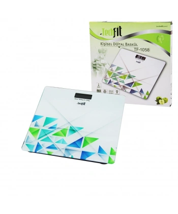 DESENLİ CAM TEMPERLİ DİJİTAL BASKÜL TERAZİ 180KG/100GRLCD EKRAN - SENSÖR