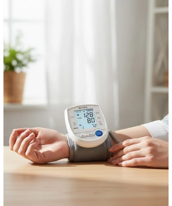 Dijital Bilek Tansiyon Aleti Çift Güç Kaynaklı HD Ekranlı